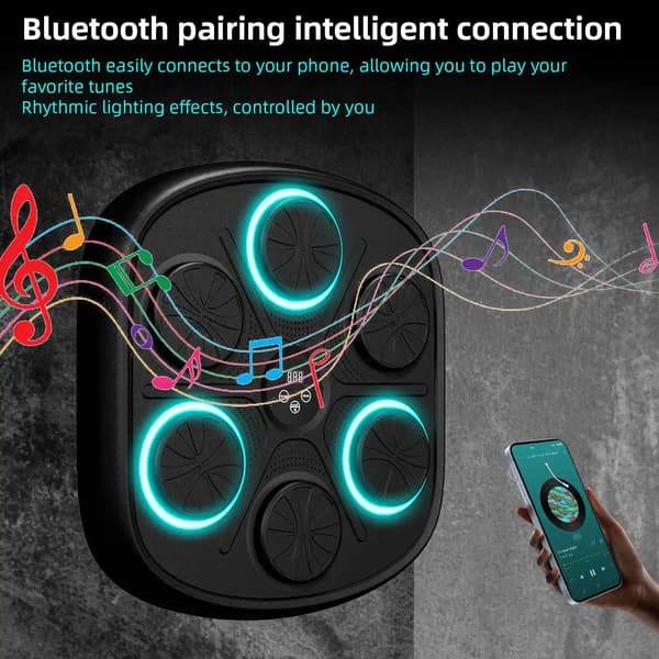 Boxningstränare, Smart Digital Skärm, Bluetooth-anslutning,2 Par Handskar