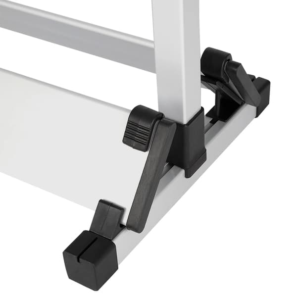 Fiskestang Display Rack, Holder 24 Stænger, Pladsbesparende Design,Sølv