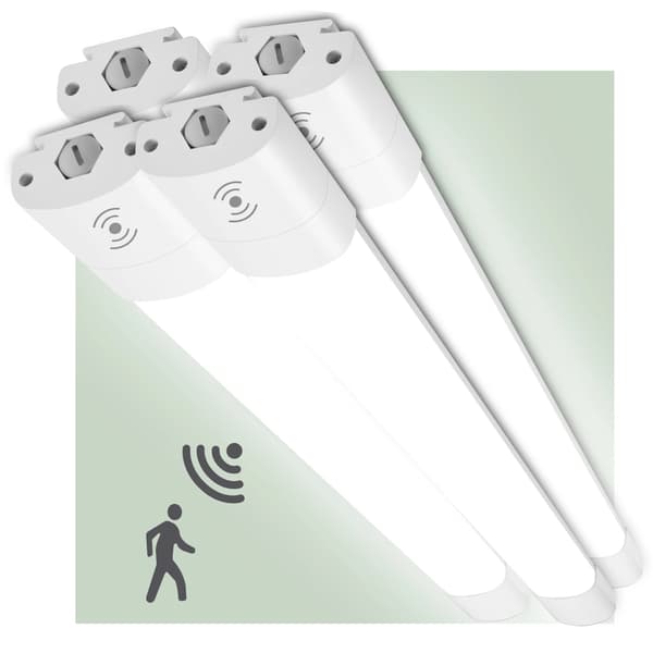 Loftlampe, Bevægelsessensor, IP66 Beskyttelse,Neutral Lys-a, HVID-a, 4PCS
