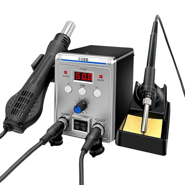 Lödstation, Digital LCD, Justerbar Luftflöde,220V, 700W(A)