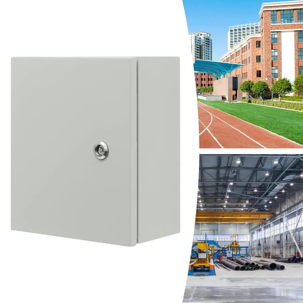 Elbox, Väggmonterad Design, Korrosionsbeständig,GRÅ