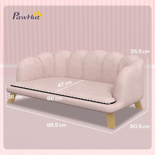 Kæledyrssofa, Stilfuldt Design, Komfortabel Polstring,pink