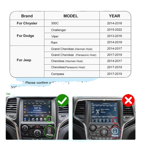Auton käyttöliittymä, langaton CarPlay, Android Auto -integraatio,Jeepille