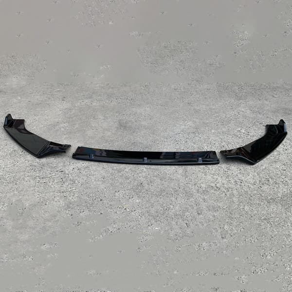Front Bumper Lip Spoiler, Aerodynamisk Design, Nem Installation,En sort dragt