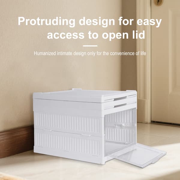 Skoopbevaringsskab, Foldbart, Stabelbart Design,hvid farve