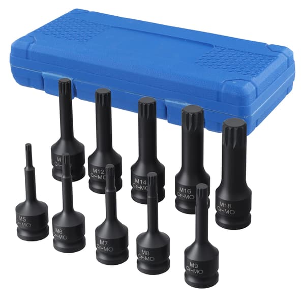 Slagnøglesæt, Højkulstofstål, 10 Stykker,10 PCS