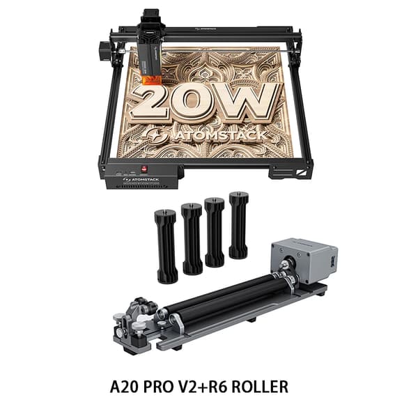 Laser Cutter, Høj Præcision, Alsidig Materialekompatibilitet,A20 PRO V2 Kit 3 EU