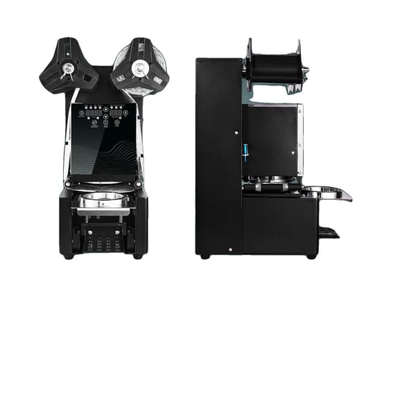 Koppförslutningsmaskin, 500-650 koppar/t, LCD-display,Svart