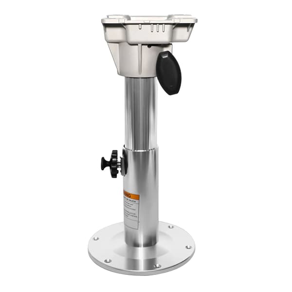 Bådsæde Pedestal, Justerbar Højde, Robust Aluminium Design,Sølv