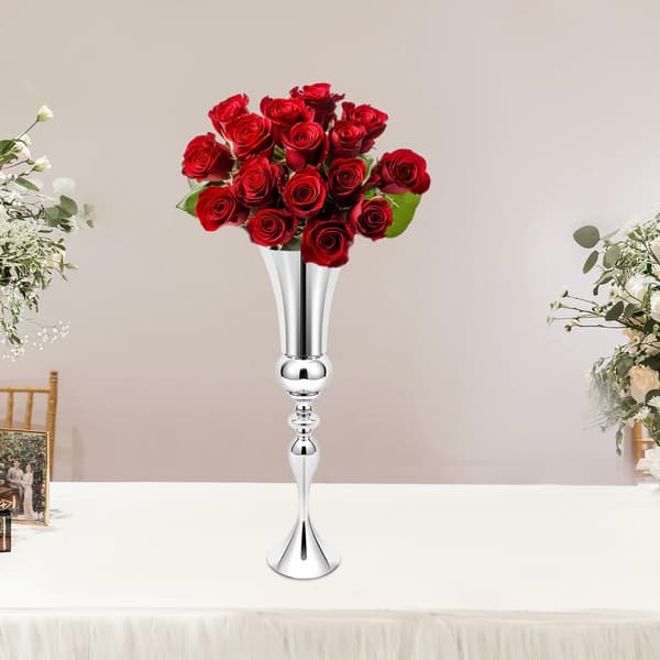 Bryllupsblomsterække, Elegant Design, Holdbar Jernkonstruktion,Sølv