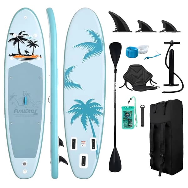 Oppustelig Stand-Up Paddleboard, Holdbart Materiale, Alsidig Brug,335*84*15cm