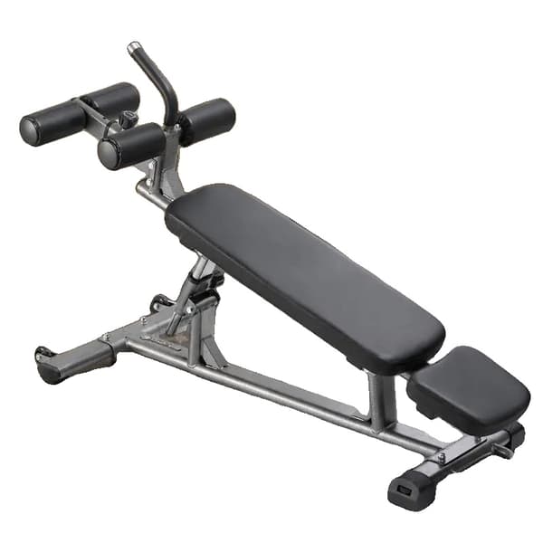 Sit-up bänk, Justerbar Höjd, Hög Lastkapacitet, GRÅ