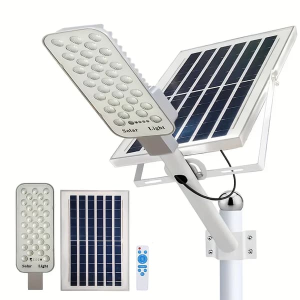Solenergi gatubelysning, LED-belysning, vattentät design, 6000Mah-1Pack