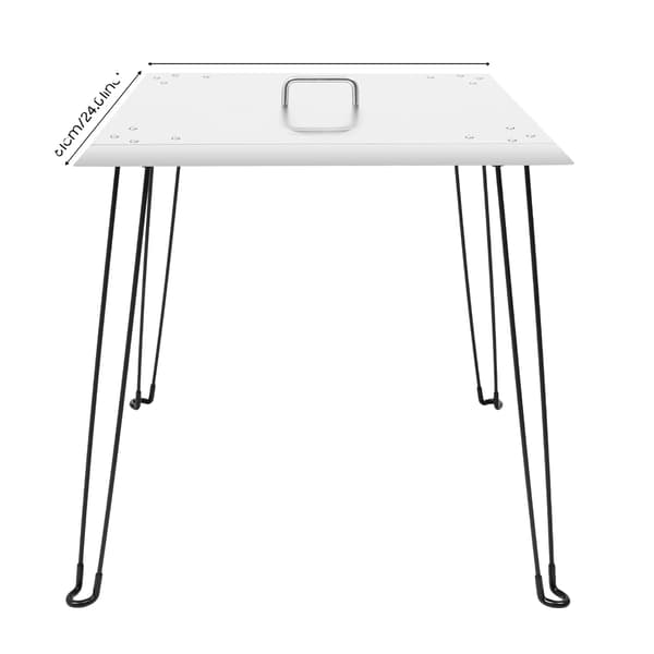 Ildsted Varmeafleder, Sammenklappeligt Design, Holdbart Rustfrit Stål,Sølv
