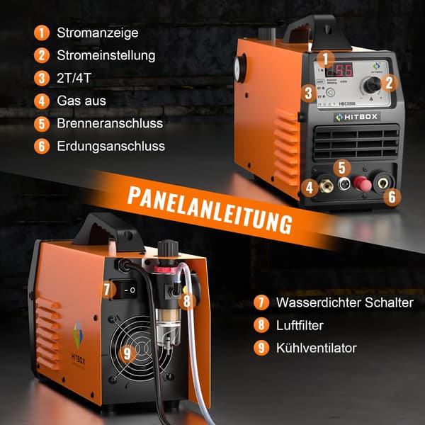 Plasmaskärare, Bärbar Design, Användarvänlig Drift,Ljusgul