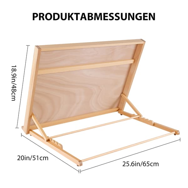 Tegnebord, Bøg, Justerbart Design,A2 Tabelstaffeli
