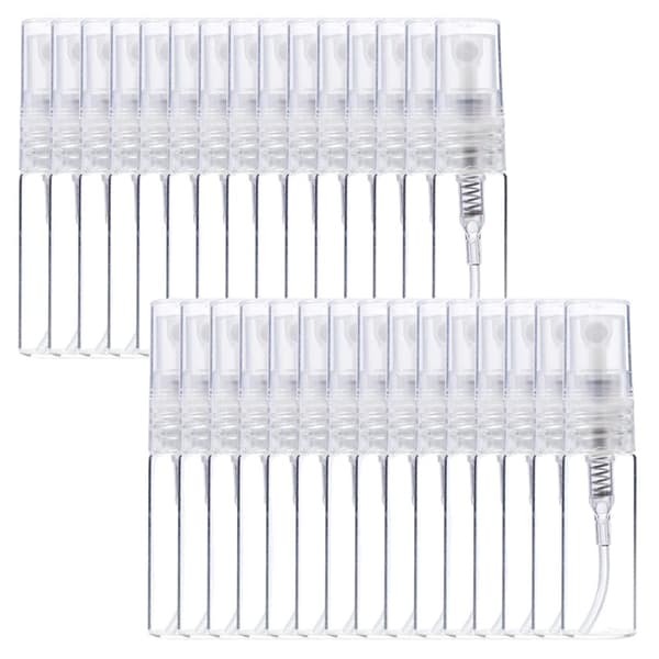 Genopfyldelige flasker, letvægtsdesign, alsidige til væsker,30Pcs 3ML