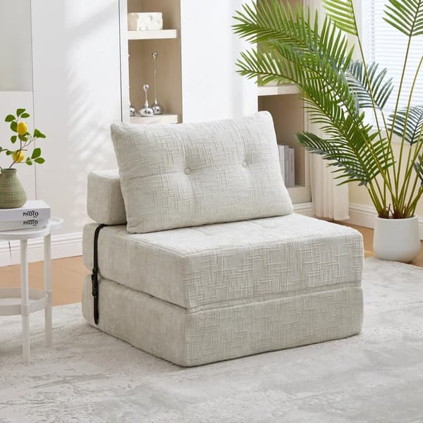 Fällmadrass, Bekväm, Modern Design,beige, En plats-c