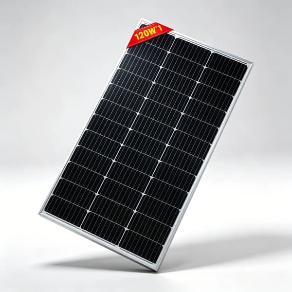 Solpanel, Hög Effektivitet, Hållbar Konstruktion,1st 120w panel