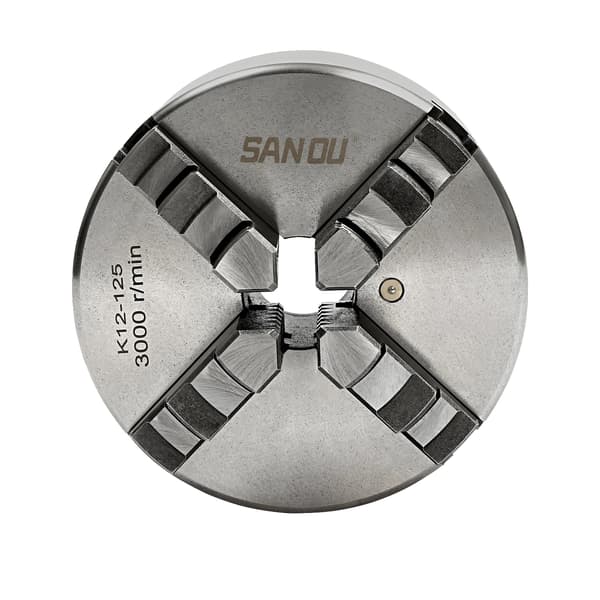 Svarvchuck, 125mm Diameter, 3000RPM Hastighet,VIT