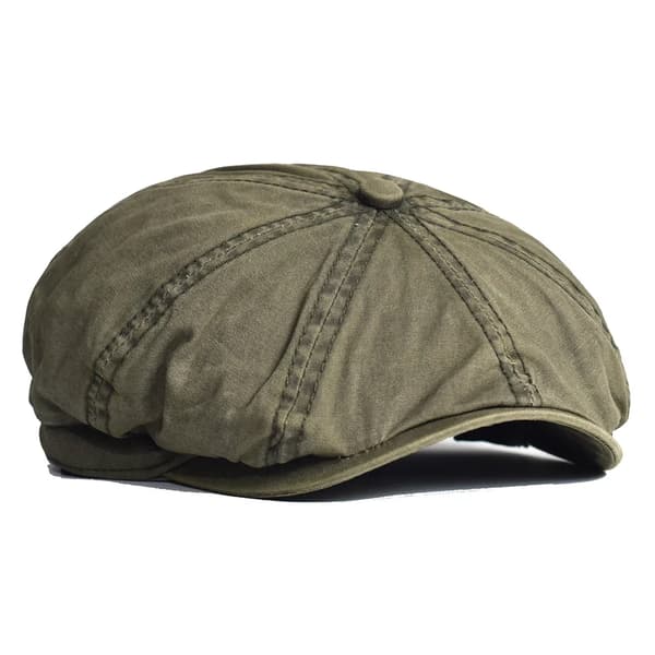 Nyhedspigehat, Klassisk Stil, Behagelig Pasform,hær grøn, 58-60 cm-c