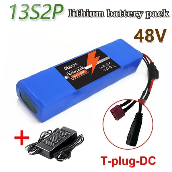 Lithium-ion batteripakke, 48V, 100Ah kapacitet,T-DC-lader