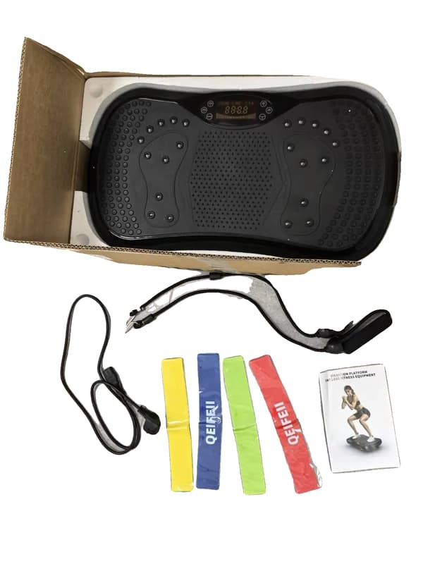 Vibrationsøvelsesmaskine, Kompakt Design, Bluetooth-forbindelse,9 sportsudstyr