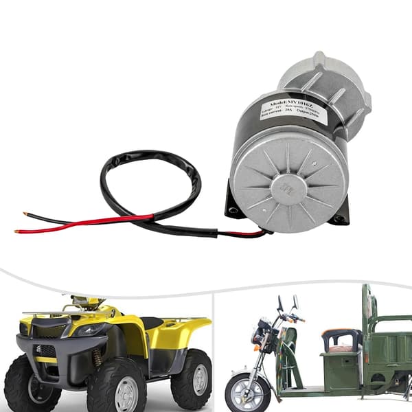 Elektrisk Motor, 250W Effekt, 12V Spænding,Sølv