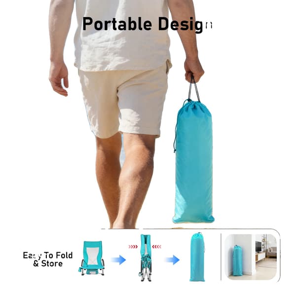 Strandstol, Bärbar Design, Ergonomiskt Stöd,A