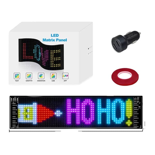 LED Pixel Lampa, Programmerbar Design, Smart APP Kontroll,37x9cm