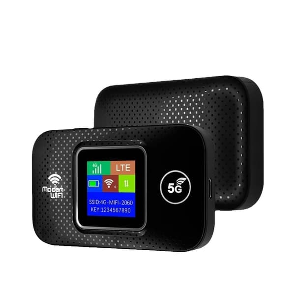 Mobil WiFi-router, 4G/5G-support, bærbart design,380 M9S Sort EU