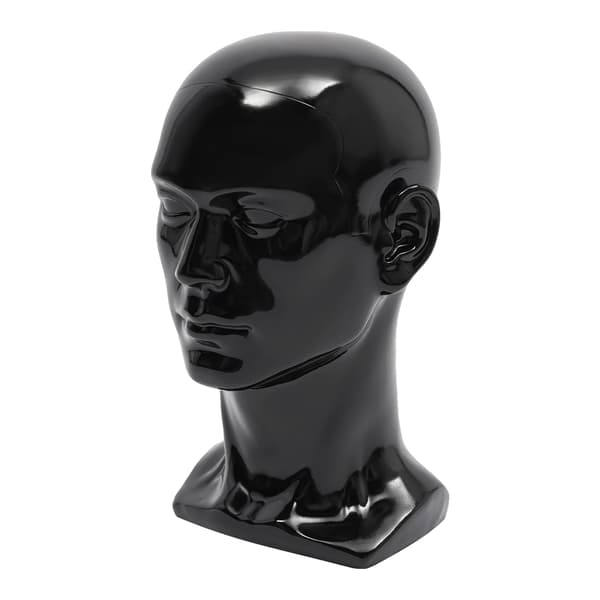 Mannequinhuvud, PVC-material, stabil visning,Svart