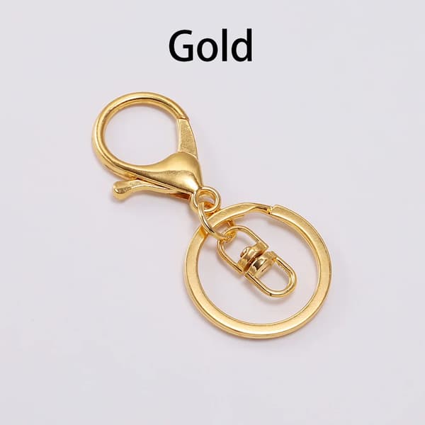 Nøglekæde, Zinklegering, Trendy Design,Guld