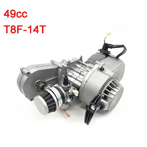 Motor, 2-takts, Lätt dragstart,T8F Silver