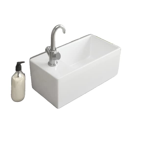 Vaskeskål, Keramisk Materiale, Alsidig Design,hær grøn