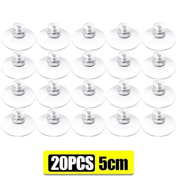 Sugkoppskrokar, Stark Hållfasthet, Mångsidig Användning,20PCS