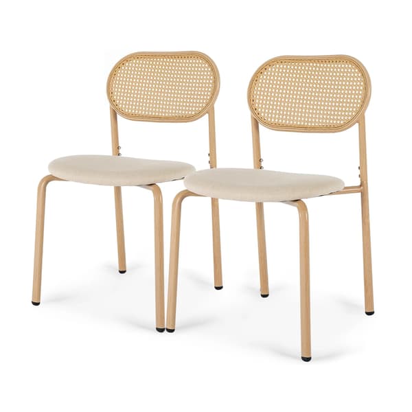 Matstol, rottingdesign, bekväm sits, träfärg