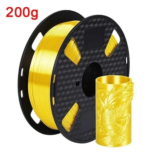 3D-skrivarfilament, PLA-material, 1,75 mm diameter,Gul-200g