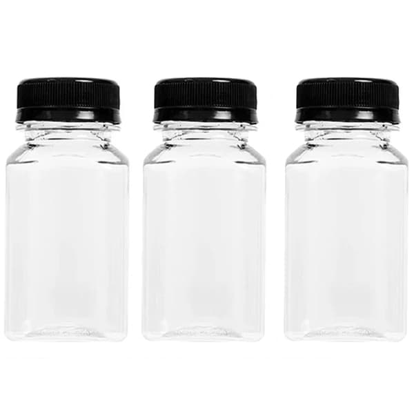 Förvaringsflaskor, Återanvändbar Plast, Skruvkapsyl,500ml-3PCS