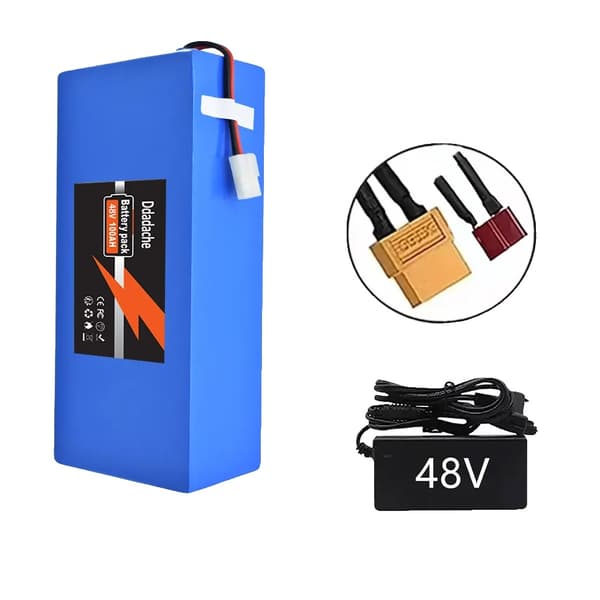 Batteripakke, 48V Lithium, 100Ah Kapacitet,XT60-T oplader