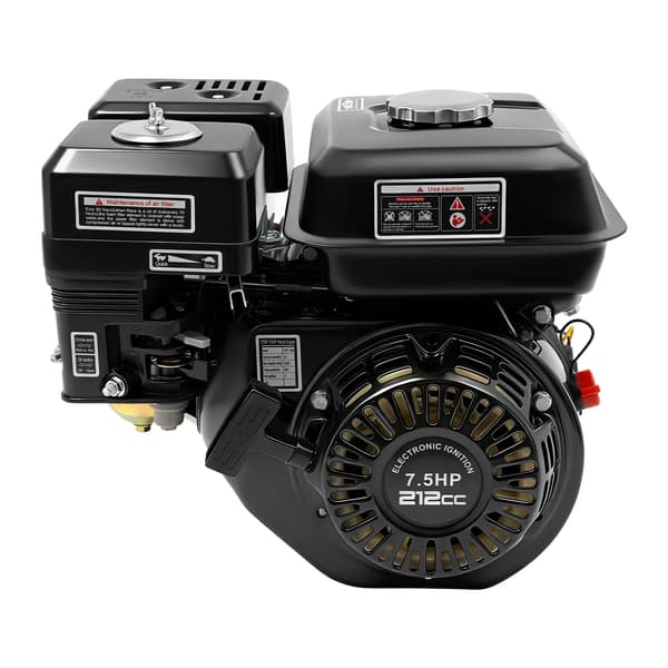 Luftkølet motor, 7,5HK, 212cc 4-takts,sort