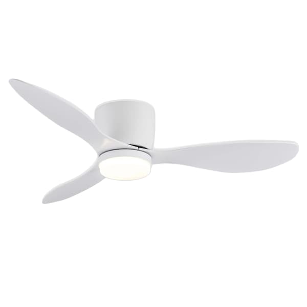 Takfläkt, LED-belysning, viskande tyst drift,Vit, 52inch-a