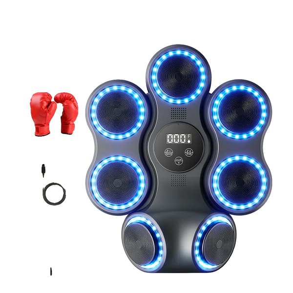 Boxningsträningspad, Bluetooth-anslutning, Interaktiv LED-display,Vuxna