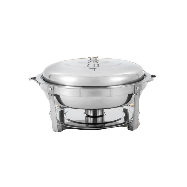 Chafing Dish, 9L Kapacitet, 410 Rustfrit Stål, Bordmontering, Samlet Størrelse 59cm x 30cm, Poleret Finish