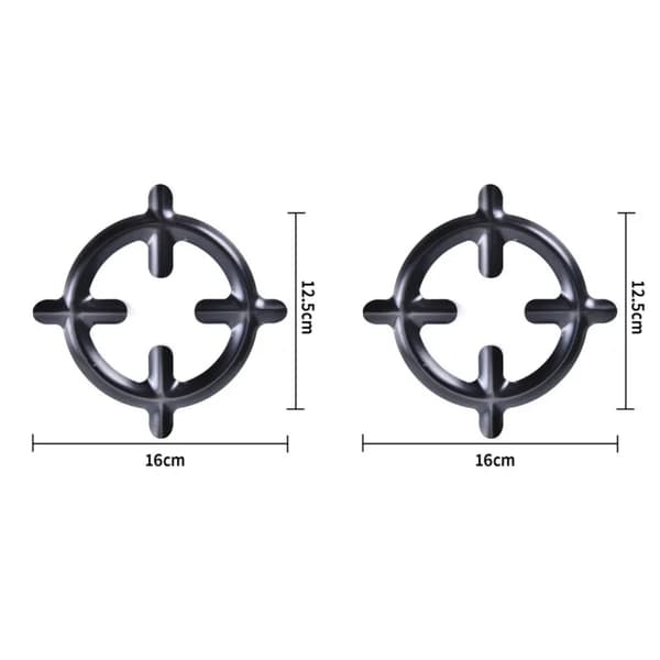 Støbejerns komfur ring, holdbart design, varmebestandig,2PCS