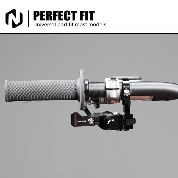 Venstre Tommelfinger Bremsemontering, Ergonomisk Design, Holdbar Konstruktion,sort