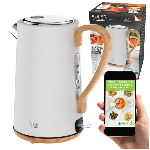 Elkedel, 1,7L kapacitet, automatisk slukfunktion,EU