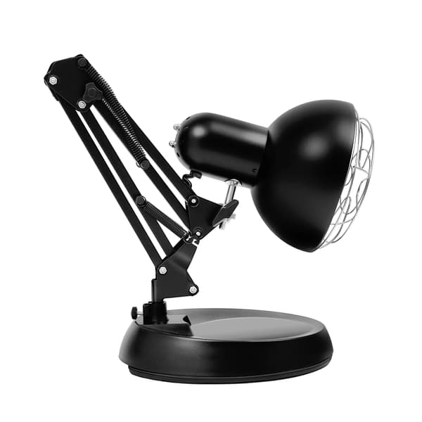 Infrarød Varmlampe, Justerbar Arm, Smertelindring,Grå Sort