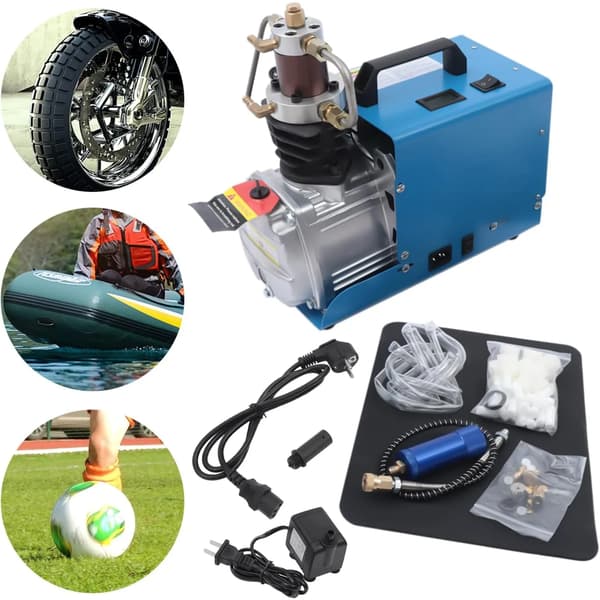 Ilmakompressorin pumppu, 4500 psi, kestävä rakenne,muut