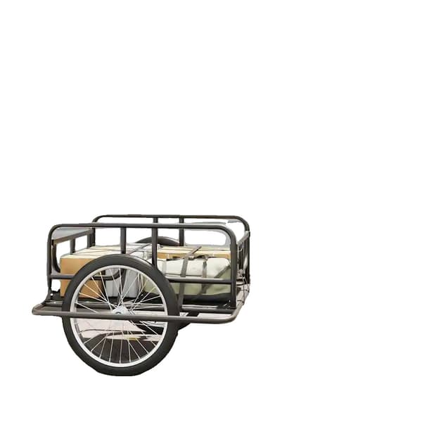 Cykelvagn, Fällbar Design, Hög Lastkapacitet,armégrön